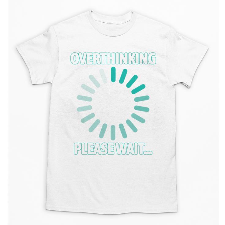 Social Introvert's Overthinking Please Wait Awkward Humor Unisex T-Shirt
