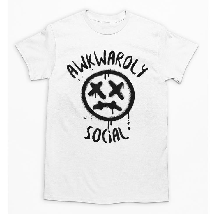 Socially Awkward Introvert Social Anxious Awkwardly Social Unisex T-Shirt