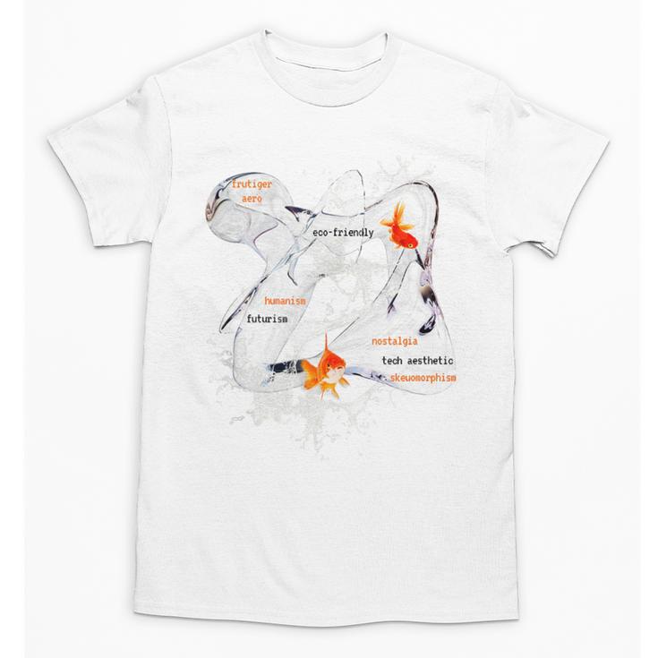 Splash Water Frutiger Aero Y2K Style Clownfish Unisex T-Shirt