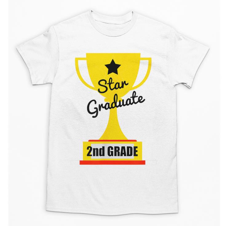 Star Graduate Second Grade Graduation Trophy Cup Unisex T-Shirt