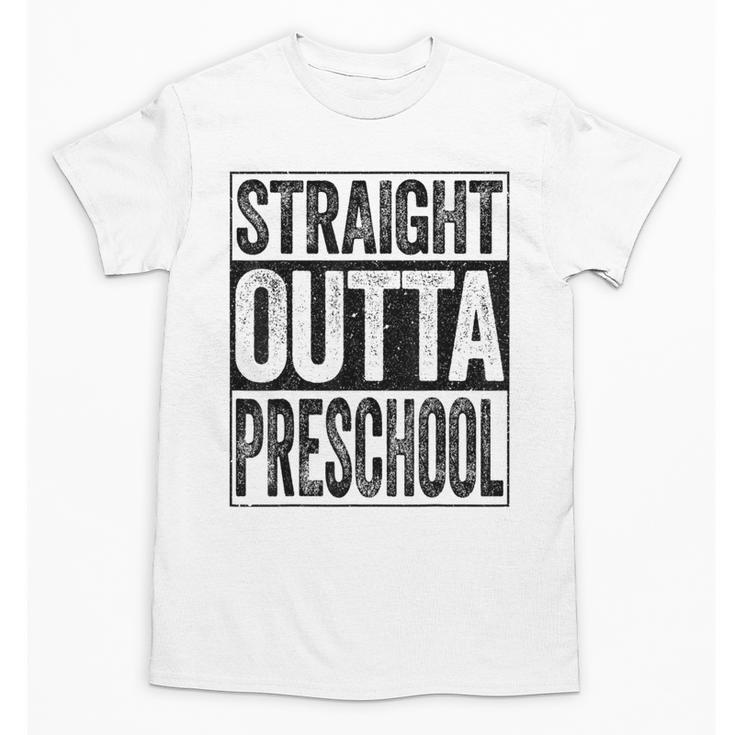 Straight Outta Preschool Shirt Boy Girl Graduation Unisex T-Shirt