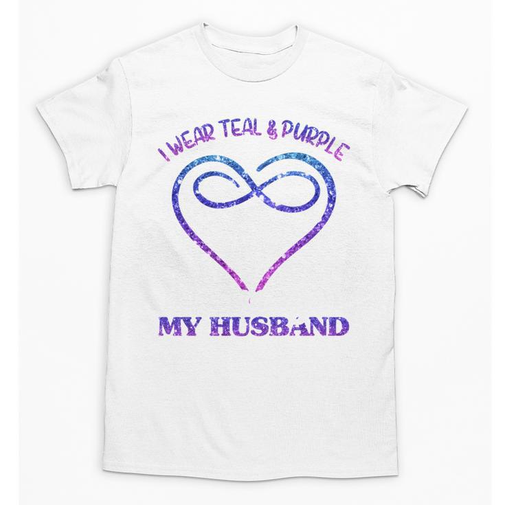 Suicide Prevention Shirt Teal & Purple In Memory Of Husband Unisex T-Shirt Suicide Prevention Shirt Teal & Purple In Memory Of Husband Unisex T-Shirt
