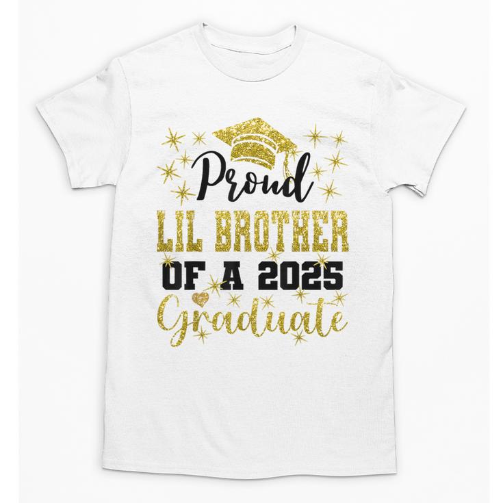 Super Proud Little Brother 2025 Graduate Graduation Family Unisex T-Shirt