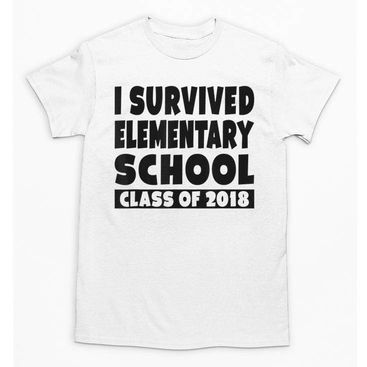 I Survived Elementary School Class Of 2018 Graduation Shirt Unisex T-Shirt