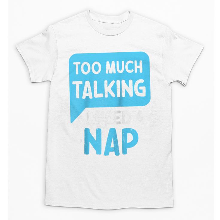 Too Much Talking I Need A Nap For Introverts Raglan Baseball Tee Unisex T-Shirt