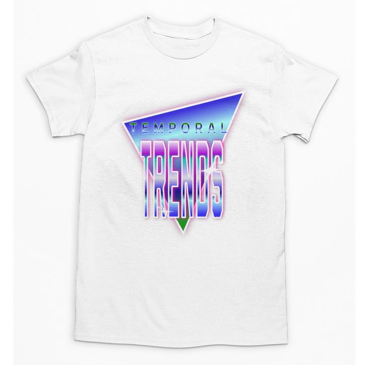 Temporal Trends Vaporwave Style Retro Nostalgia Look Premium Tri-Blend Unisex T-Shirt