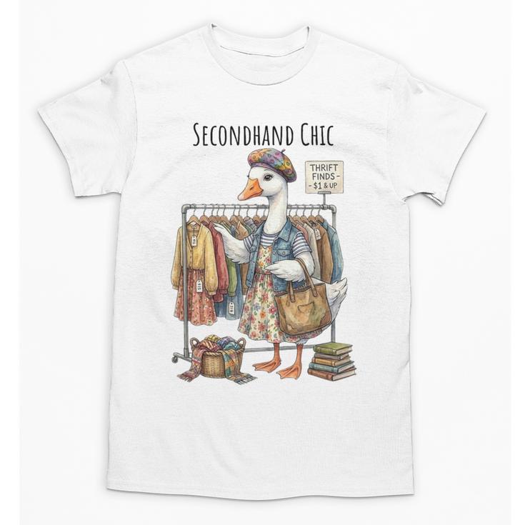 Thrifting Goose Vintage Fashion Book Lover Unisex T-Shirt
