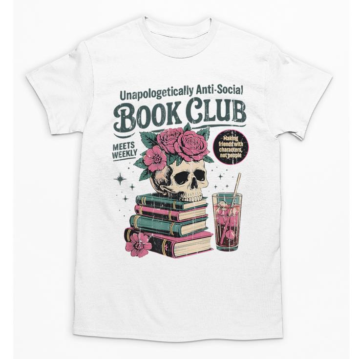 Unapologetically Anti Social Book Club Unisex T-Shirt