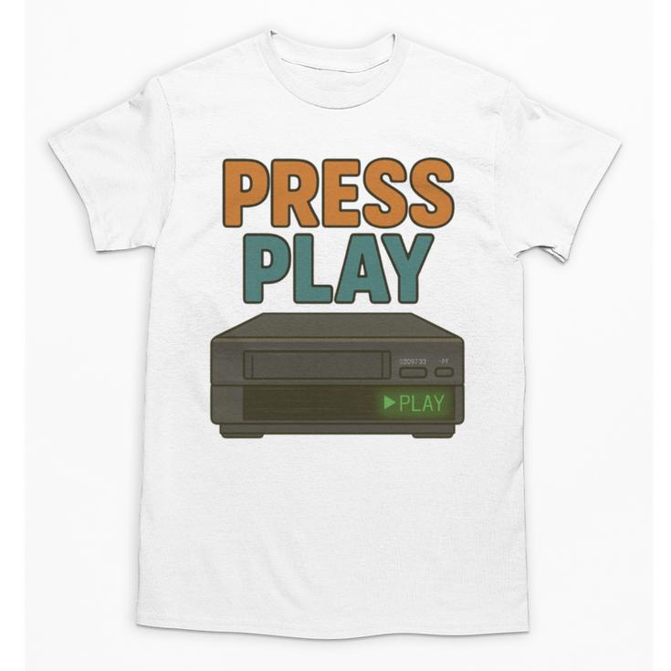 VHS Cassette Retro Analog Nostalgia Theme Unisex T-Shirt