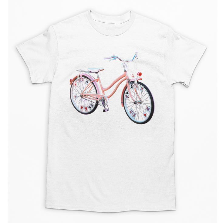 Vintage Bicycle With Playing Cards Nostalgia Premium Tri-Blend Unisex T-Shirt