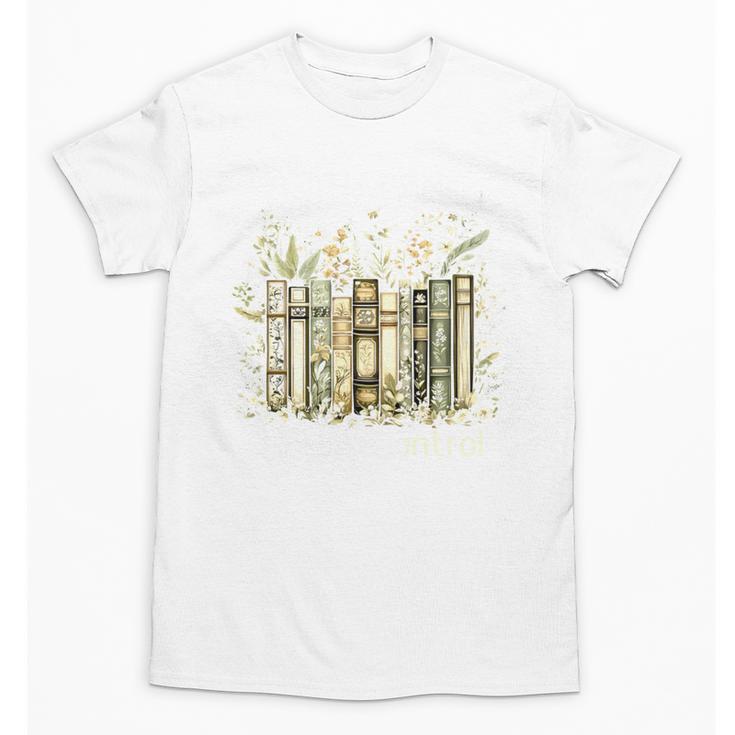 Vintage Floral Bookshelf I Have No Shelf Control Book Lovers Unisex T-Shirt
