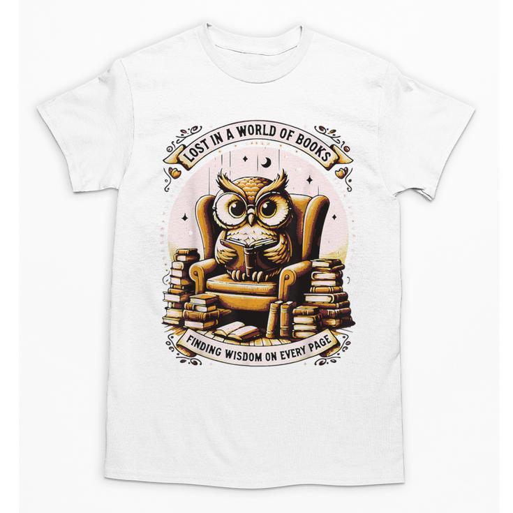 Wise Owl Reading Books Unisex T-Shirt