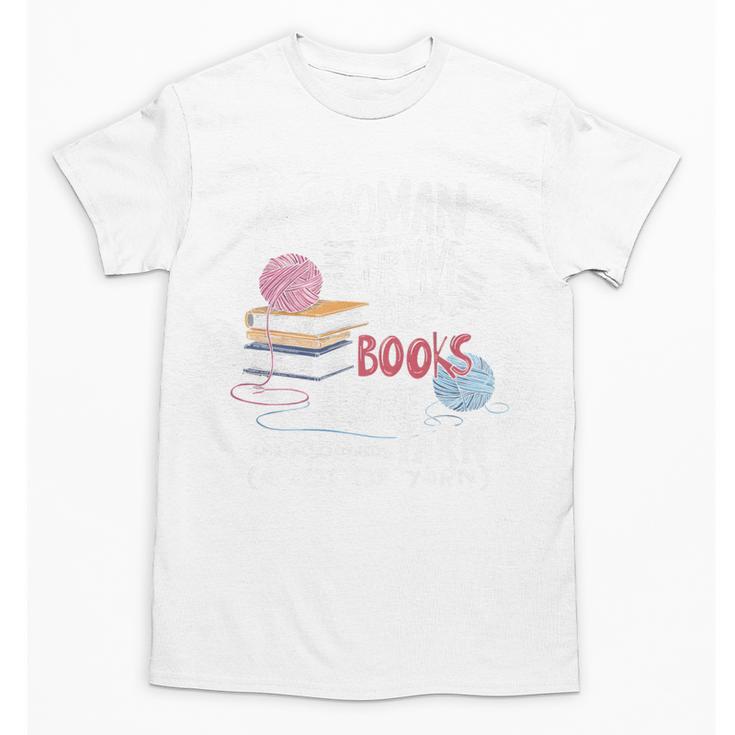 A Woman Cannot Survive On Books Alone She Also Needs Yarn Premium Unisex T-Shirt
