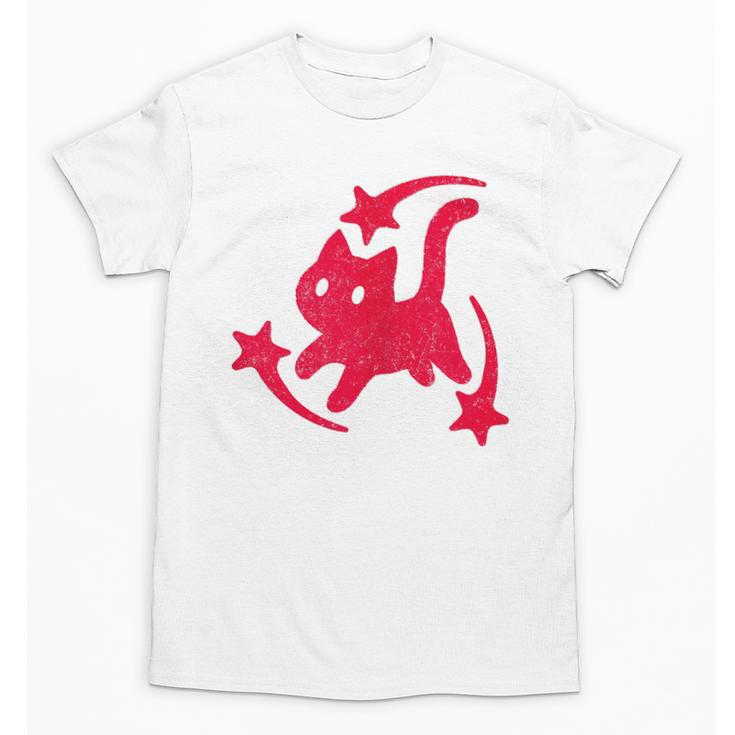 Yk2 Grunge Scary Cat With Shooting Stars 90s Nostalgia Unisex T-Shirt