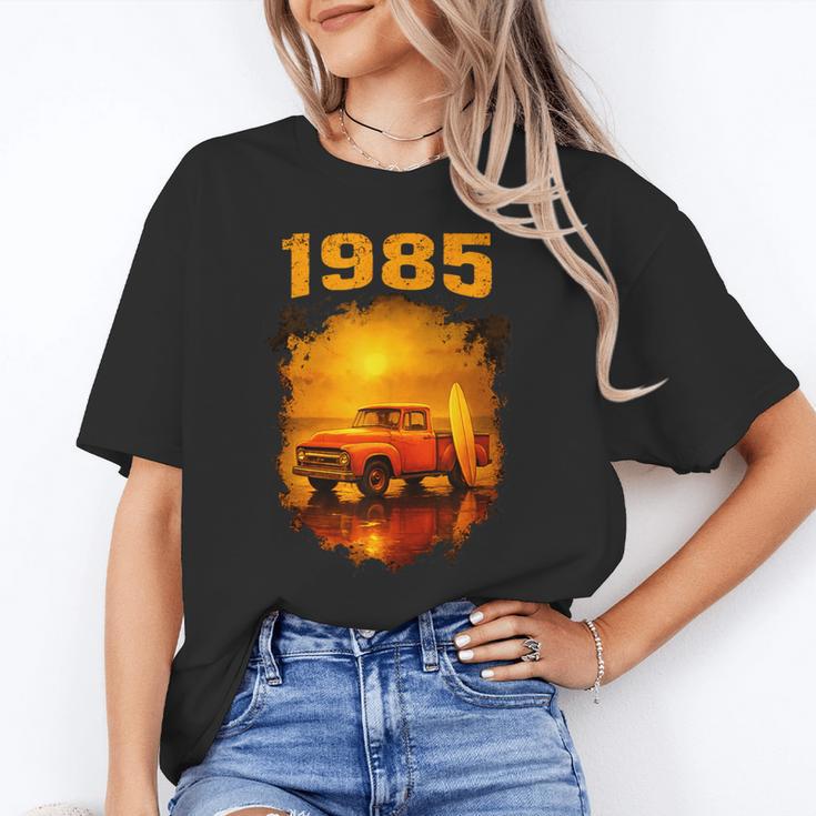 1985 Vintage Sunset Surf Truck Retro Beach Nostalgia Unisex T-Shirt