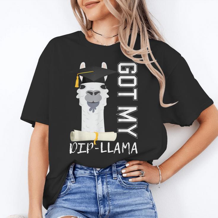2022 Graduate Graduation For Him Her Got My Dip-Llama Unisex T-Shirt