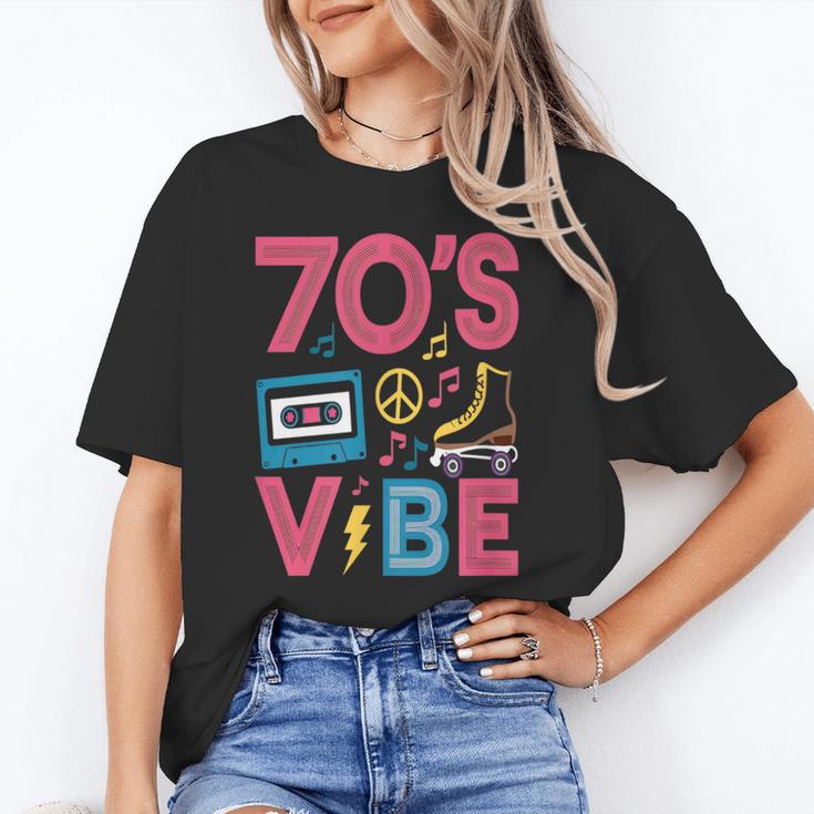 70s Retro Style Roller Skate Cassette Music Nostalgia Unisex T-Shirt