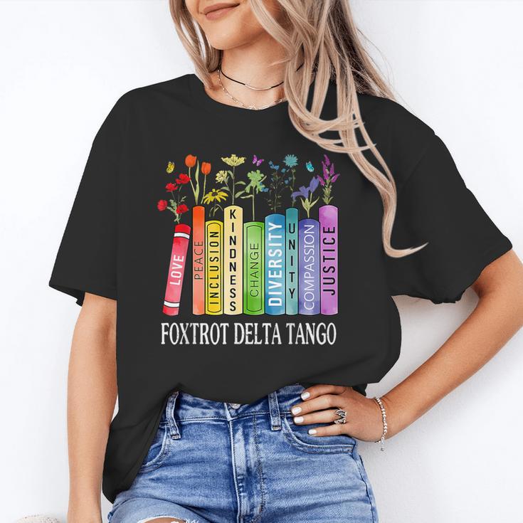 8647 Foxtrots Tangos Deltas Book Flower Resist Book Lovers Unisex T-Shirt 8647 Foxtrots Tangos Deltas Book Flower Resist Book Lovers Unisex T-Shirt