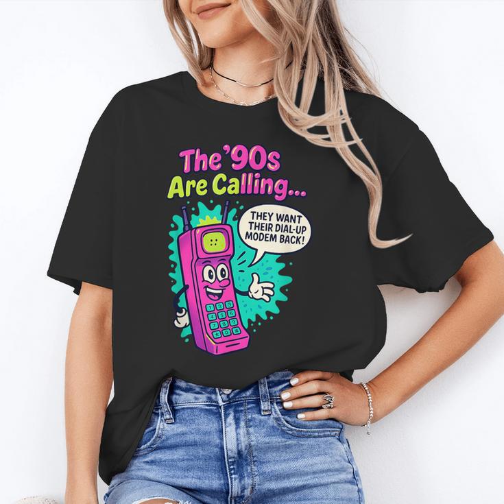 The 90s Are Calling Retro 90s Kid Nostalgia Gag Meme Unisex T-Shirt The 90s Are Calling Retro 90s Kid Nostalgia Gag Meme Unisex T-Shirt