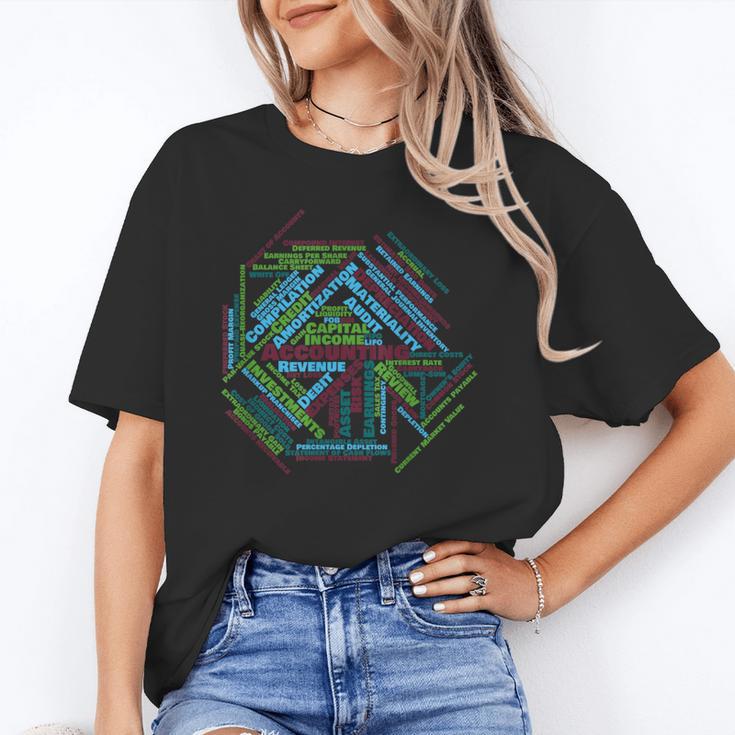 Accounting Major Shirt Graduation College CPA Word Cloud Unisex T-Shirt