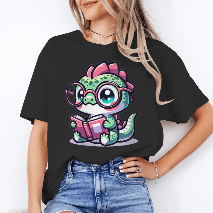 Adorable Book Lover Basilisk With Reading Glasses Cute Unisex T-Shirt Adorable Book Lover Basilisk With Reading Glasses Cute Unisex T-Shirt