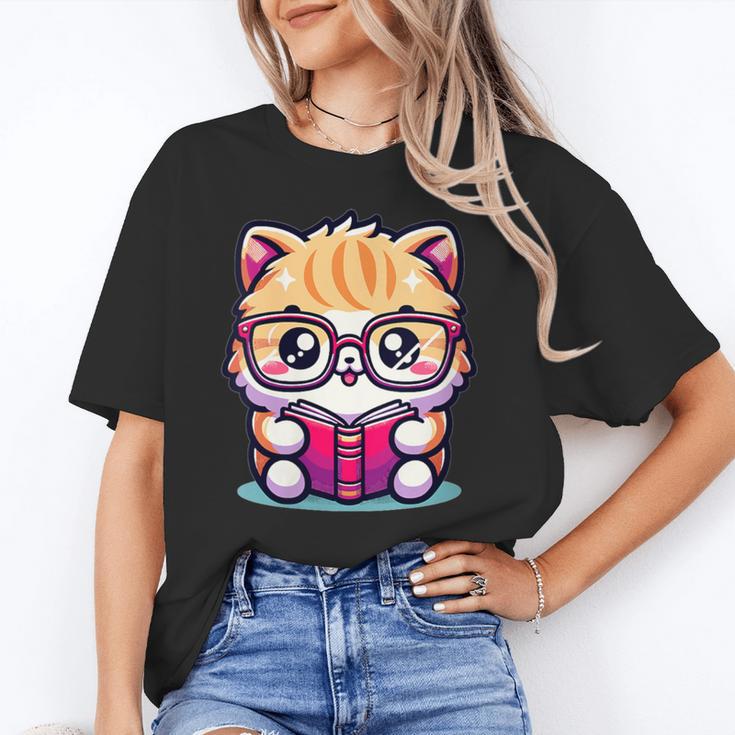 Adorable Book Lover Persian Cat With Reading Glasses Cute Unisex T-Shirt Adorable Book Lover Persian Cat With Reading Glasses Cute Unisex T-Shirt
