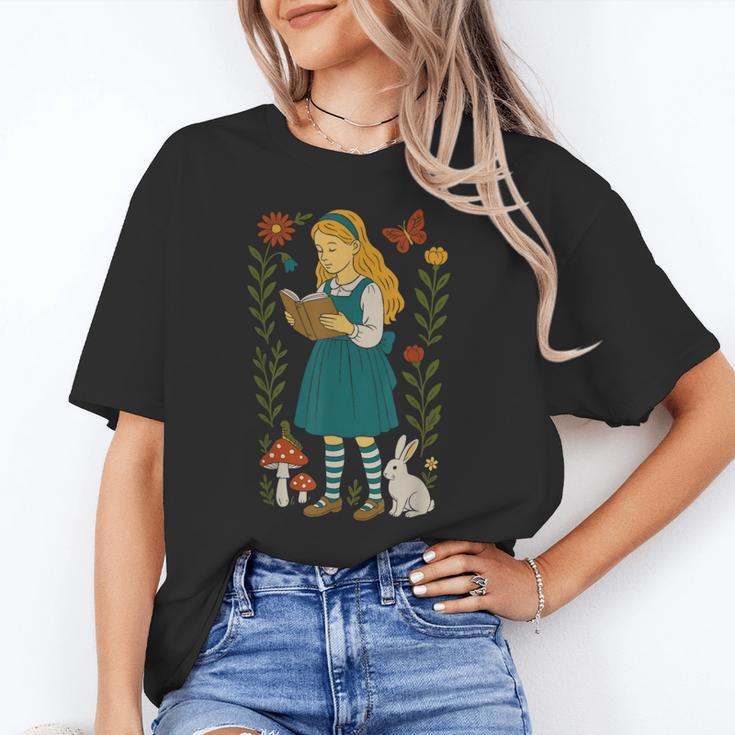 Alice In Wonderland Book Lover Lewis Carroll Rabbit Unisex T-Shirt