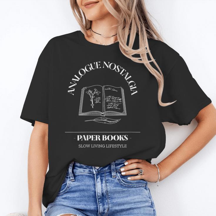 Analogue Nostalgia Paper Books Book Graphic Unisex T-Shirt