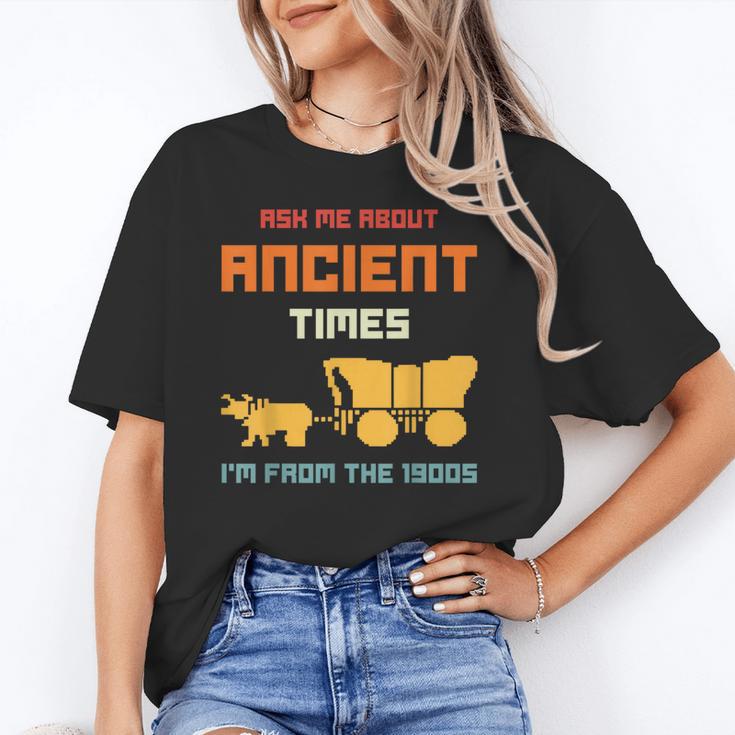 Ask Me About Ancient Times I'm From The 1900s Humorous Joke Unisex T-Shirt