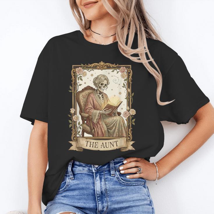 The Aunt Tarot Card Women Skeleton Aunty Book Lover Unisex T-Shirt The Aunt Tarot Card Women Skeleton Aunty Book Lover Unisex T-Shirt