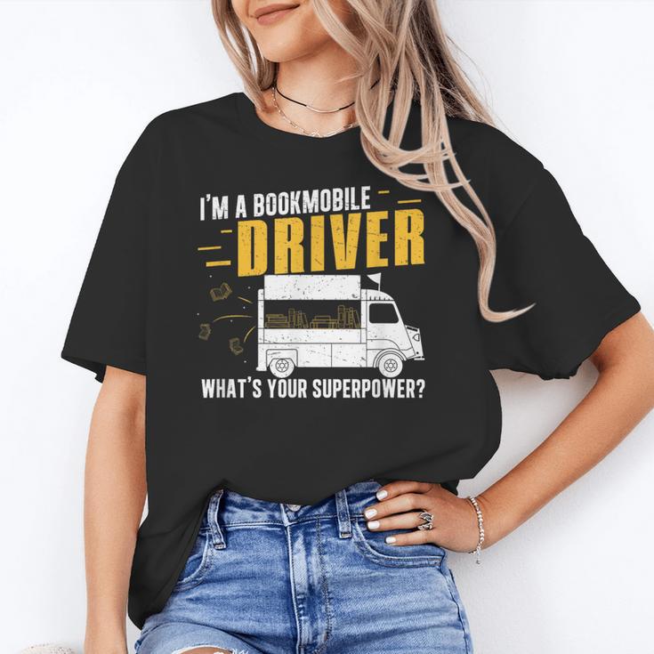 Awesome Bookmobile Driver What's Your Superpower Book Wagon Unisex T-Shirt Awesome Bookmobile Driver What's Your Superpower Book Wagon Unisex T-Shirt