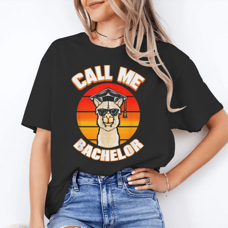 Bachelor Graduation For University Degree Party Llama Unisex T-Shirt