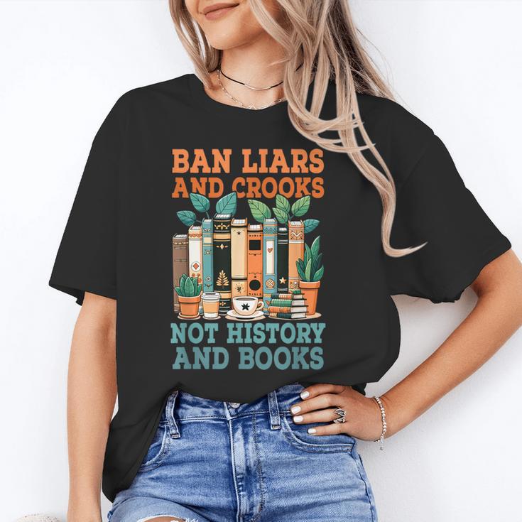 Ban Liars And Crooks Not History And Books Bookworm Library Unisex T-Shirt