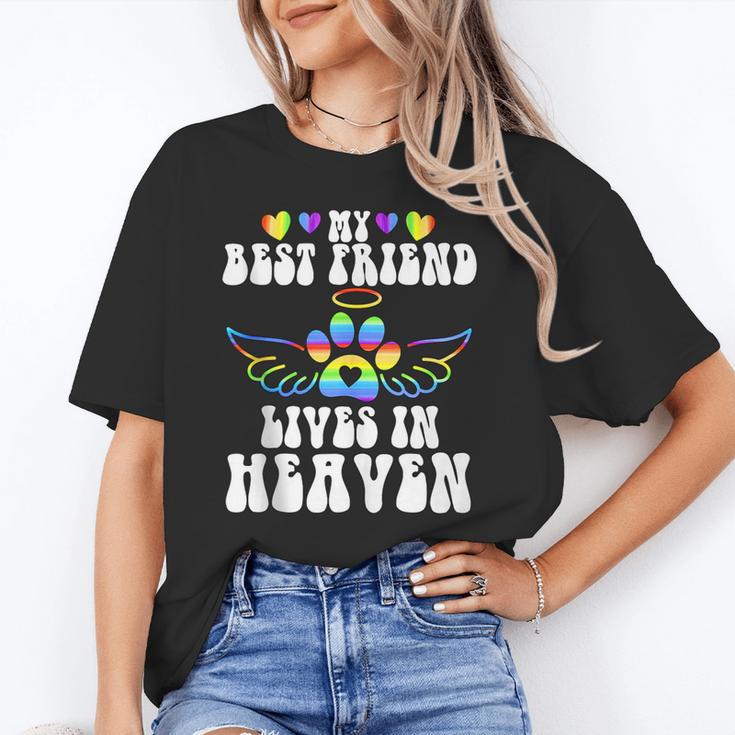 My Best Friend Lives In Heaven Pet Memorial In Memory Of Pet Unisex T-Shirt My Best Friend Lives In Heaven Pet Memorial In Memory Of Pet Unisex T-Shirt
