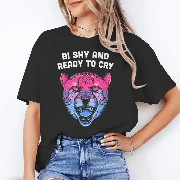 Bi Shy And Ready To Cry Bisexual Introvert Bi Pride Unisex T-Shirt Bi Shy And Ready To Cry Bisexual Introvert Bi Pride Unisex T-Shirt