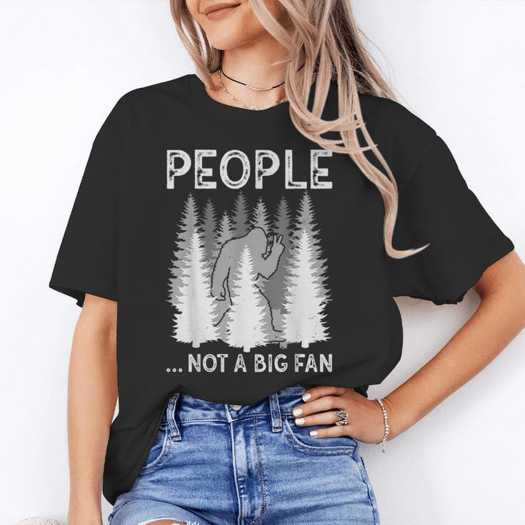 Bigfoot People Not a Big Fan Sasquatch Introvert Unisex T-Shirt Bigfoot People Not a Big Fan Sasquatch Introvert Unisex T-Shirt
