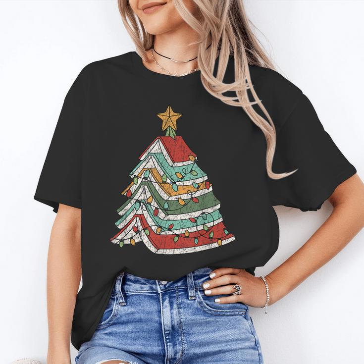 Book Christmas Tree For Librarians Book Lovers Unisex T-Shirt Book Christmas Tree For Librarians Book Lovers Unisex T-Shirt