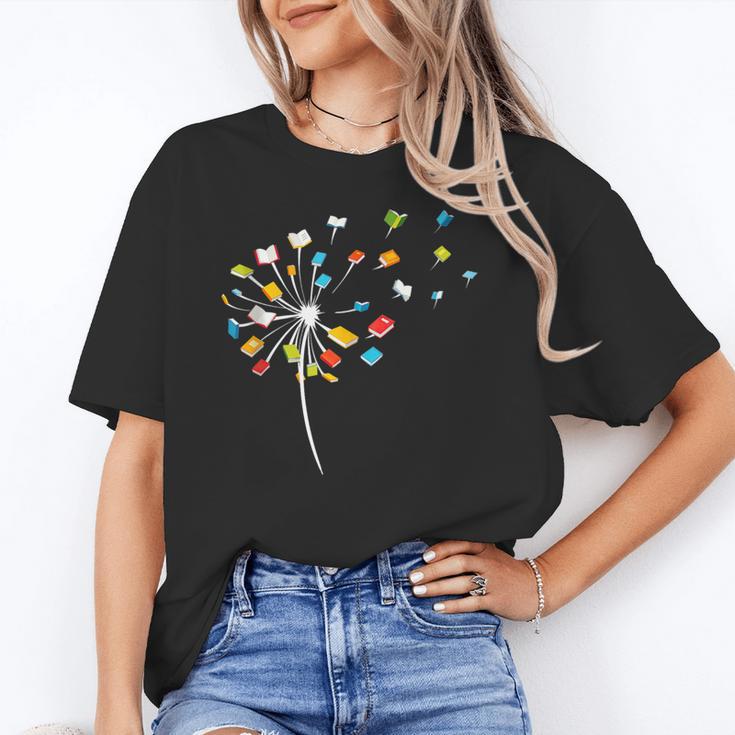 Book Dandelion Reading Lover Bookworm Bookish Librarian Read Unisex T-Shirt