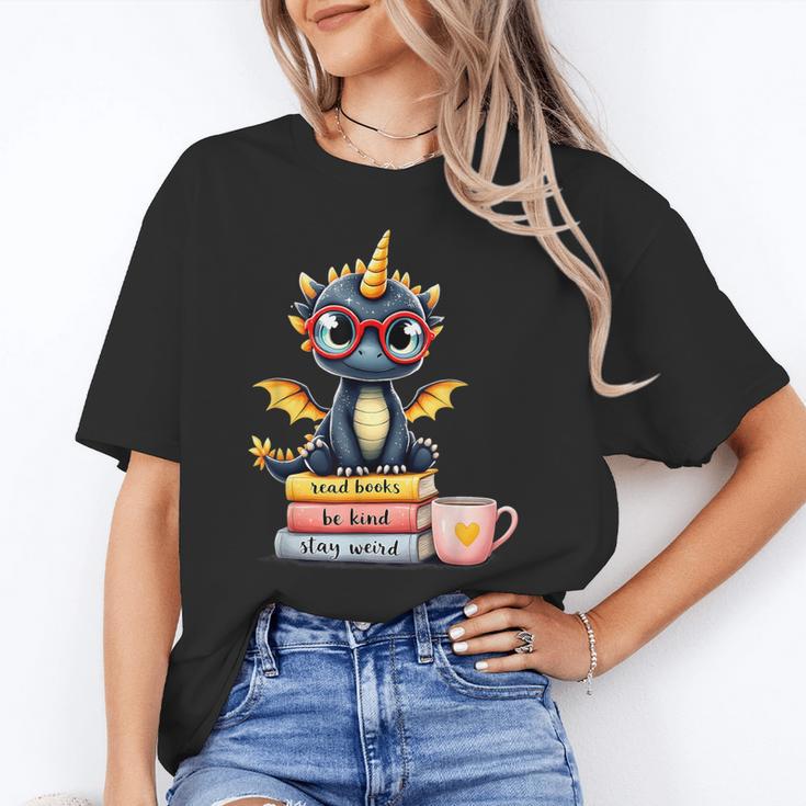 Book Lover Cute Baby Dragon Reading Unisex T-Shirt