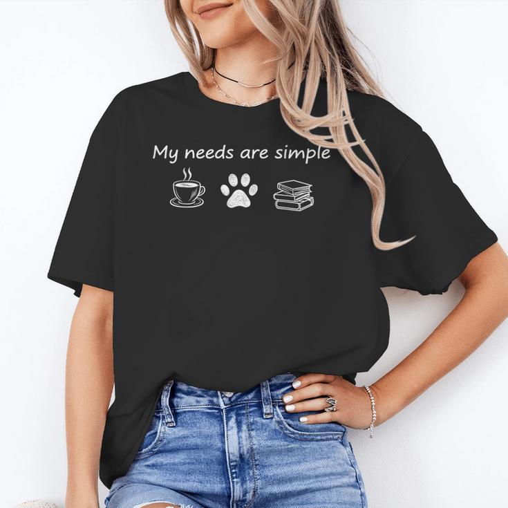 Book Lovers Dog And Coffee And Dogs Coffee And Books Unisex T-Shirt