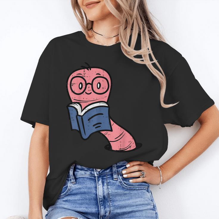 Book Worm Pun Read Reading Librarian America Men Women Kids Unisex T-Shirt Book Worm Pun Read Reading Librarian America Men Women Kids Unisex T-Shirt