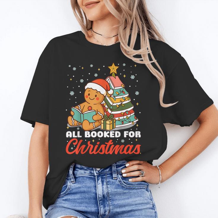 All Booked For Christmas Gingerbread Christmas Tree Book Kid Unisex T-Shirt