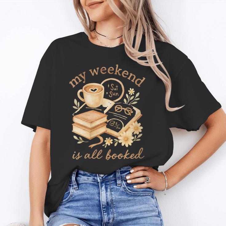 My Weekend Is All Booked Cozy Book Lover Reading Unisex T-Shirt My Weekend Is All Booked Cozy Book Lover Reading Unisex T-Shirt