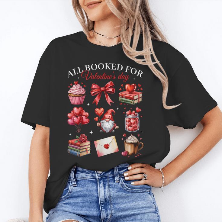 All Booked For Valentine Coquette Bow Girl Women Teacher Unisex T-Shirt All Booked For Valentine Coquette Bow Girl Women Teacher Unisex T-Shirt