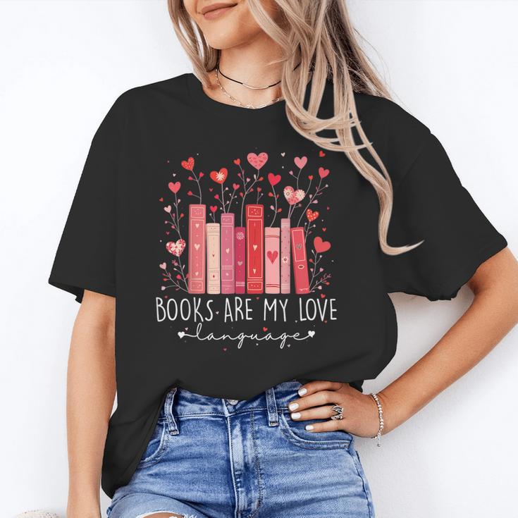 Books Are My Love Language Valentine Reads Bookish Club Unisex T-Shirt Books Are My Love Language Valentine Reads Bookish Club Unisex T-Shirt