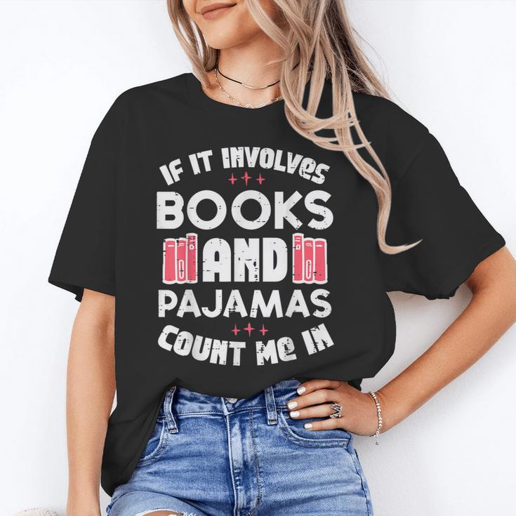 Books Pajamas Read Reading Book Librarian Women Girls Unisex T-Shirt Books Pajamas Read Reading Book Librarian Women Girls Unisex T-Shirt