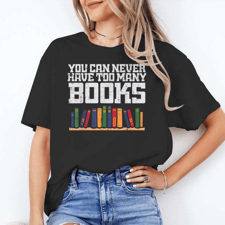 Never Too Many Books Read Book Reading Librarian Men Women Unisex T-Shirt Never Too Many Books Read Book Reading Librarian Men Women Unisex T-Shirt