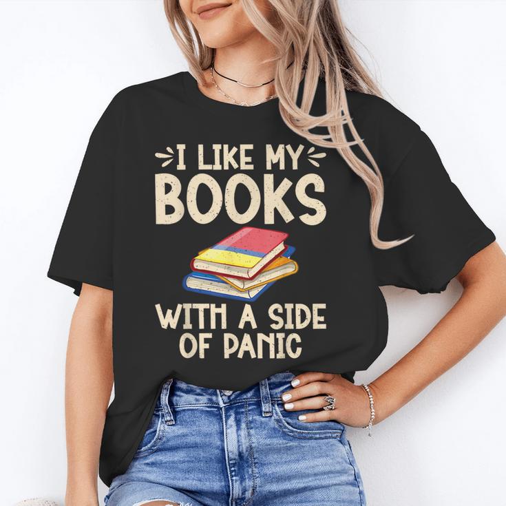 I Like My Books With a Side Of Panic Thriller Unisex T-Shirt