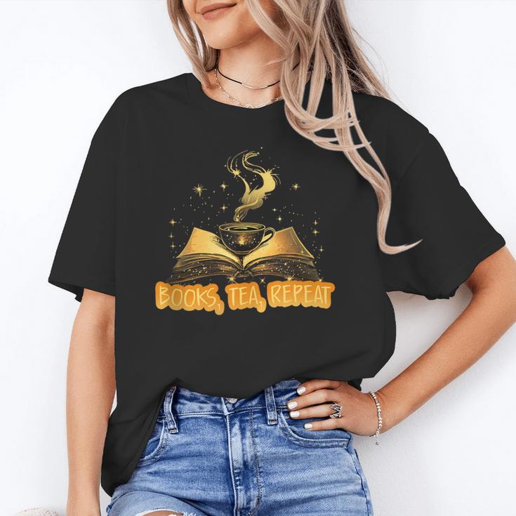 Books Tea Repeat Unisex T-Shirt