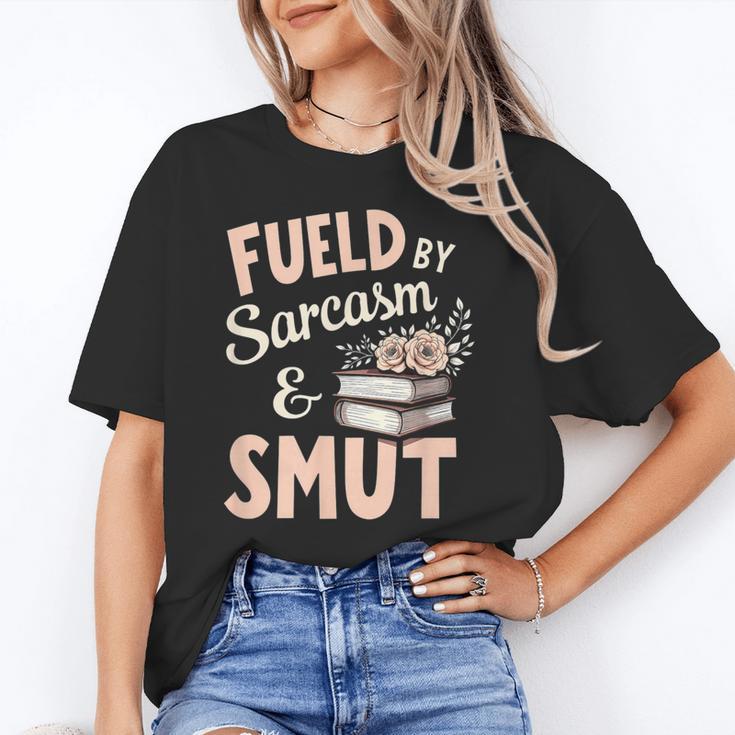 Bookworm Fueled By Sarcasm And Smut Book Reading Unisex T-Shirt